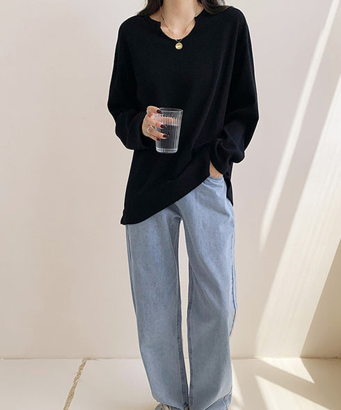 ワッフルロングリラックスTee